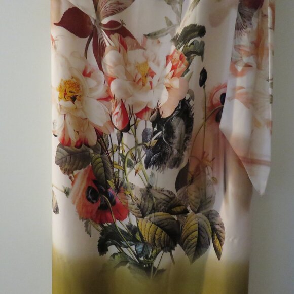 TED BAKER Aymay Opulent Bloom Floral Silk Maxi Dress Wedding - Ted Size 0 - Picture 4 of 16